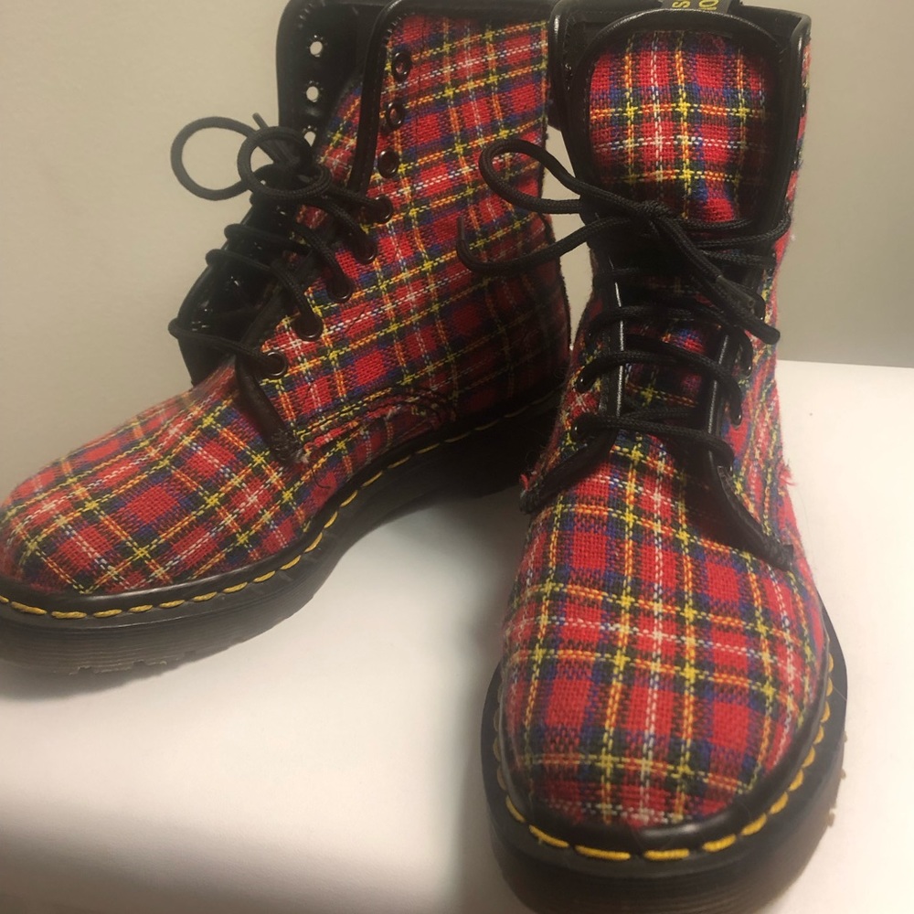 Rare Vintage Plaid Dr. Martens